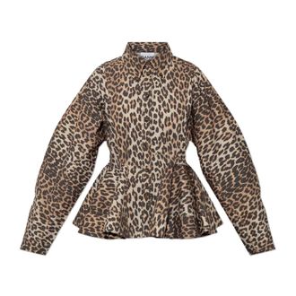 Ganni Donna, Camicette, Marrone, XS, new