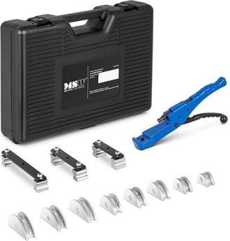 MSW Bike Accessories Dobladora Manual Para Tubos De Cobre Xpap Pex De 10-22 Mm De Di&aacute;metro, 8 Cabezales