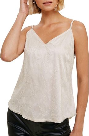 Wishlist V-Neck Lace Camisole in Champgane at Nordstrom Rack, Size Medium