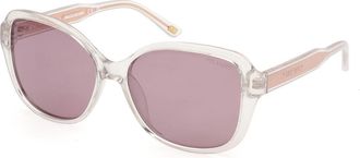 Skechers SE6359 Polarized 26D Womens Sunglasses Clear Size 57