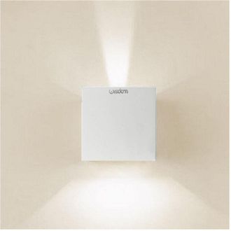 Trade Shop Trade Shop Traesio - Trade Shop - Applique Led Cubo Lampada A Parete 10w 1300lm Regulable Luce Updown Ip65