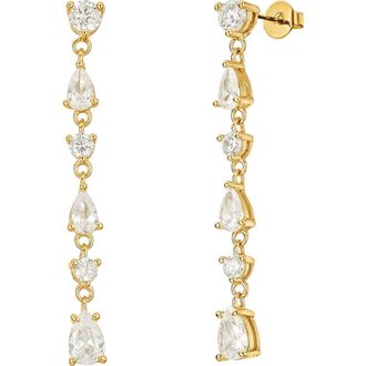 Untamed Petals Taurus Crystal Drop Earrings in Gold at Nordstrom