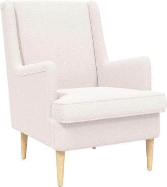 vidaXL Sill&oacute;n Crema Boucl&eacute; Vidaxl
