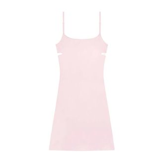 Courr&egrave;ges Lingerie Silk Mini Dress - female - Courr&egrave;ges - Short Dresses - Pink - XS - Dresses