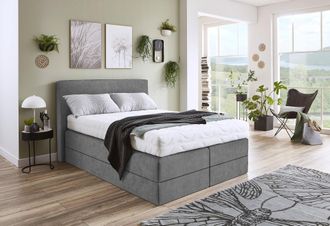 Westfalia Polsterbetten Boxspringbett wahlweise mit Kaltschaum-Topper