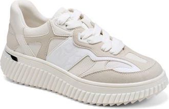 DKNY Lachele Platform Sneaker in Soft White/White at Nordstrom, Size 7.5