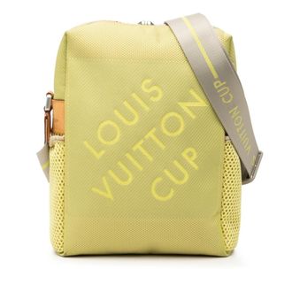 Louis Vuitton Yellow Canvas Leather Shoulder Bag (Pre-Owned)