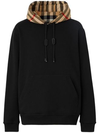 Burberry Black Check Hood Hoodie