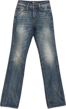 Amiri Monogram-charm Whiskered Straight-leg Jeans