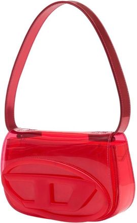Diesel Womens Synthetic Leather Shoulder Bag Red