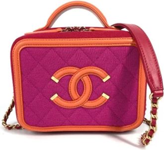 Chanel Pre-owned Leather chanel-bags - Dames - Vintage Handtas - Rood - ONE Size - Vintage