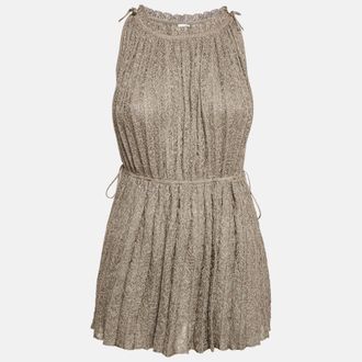 M Missoni Metallic Lurex Knit Sleeveless Top L