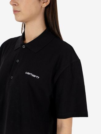 Carhartt Work in Progress W S/S Carhartt Script Polo TS Black