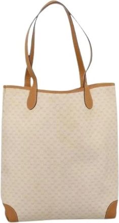 Gucci Pre-owned Tote Bag - Dames - Vintage Shopper - Beige - ONE Size - Leer - Vintage