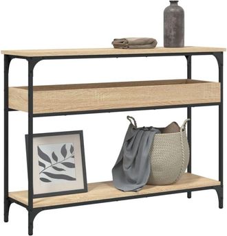 vidaXL Tavolo Consolle Ripiano Rovere Sonoma 100x29x75cm Multistrato - Vidaxl