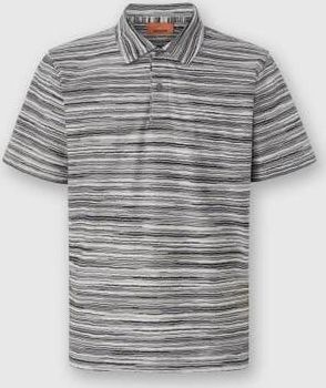 Missoni Short Sleeve Polo In Flame Jersey in Grey at Nordstrom, Size Xx-Large