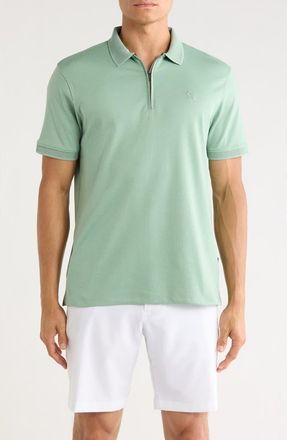 DKNY Everette Quarter Zip Knit Polo in Parkway at Nordstrom Rack, Size X-Large