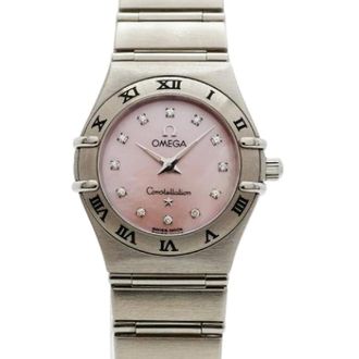 Omega Pre-owned Watches, female, Pink, Size: ONE SIZE Pre-owned Vintage Wristwatch