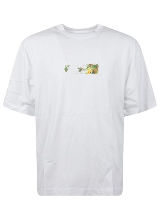 Off-white Spices Arrow Crew Neck Cotton T-Shirt