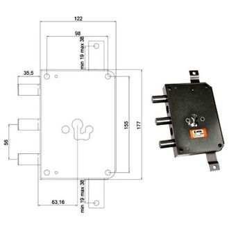 Targus Cerradura Sic.triple Cil. E63 Rce663/560 Moia