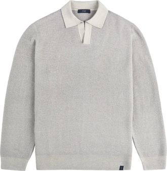 Fay Maglione con collo a nido dape - Grigio