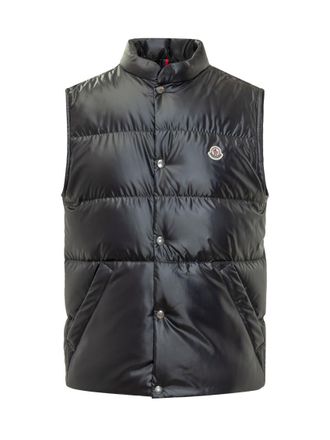 Moncler Black Quilted Logo Jacket
