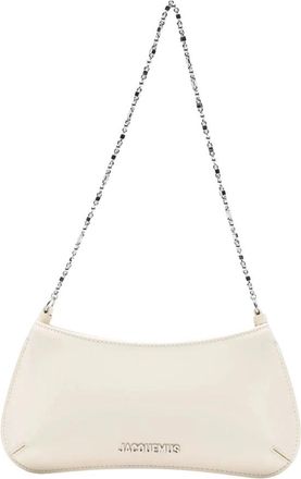Jacquemus Le Petit Bisou Chaine Shoulder Bag - Dames - Schoudertassen - Beige - ONE Size - Katoen - Tassen
