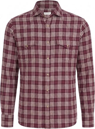 Brunello Cucinelli Cotton And Lyocell Tartan Flannel Shirt
