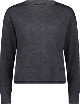 Mons Royale Zephyr Merino Tencel Boxy Long Sleeve Merinoshirt f&uuml;r Damen | grau