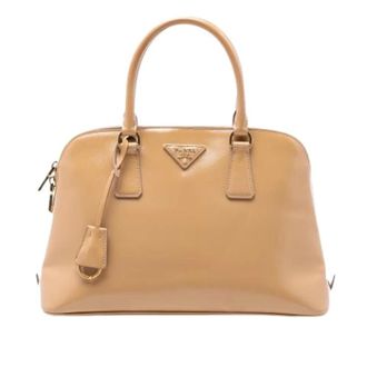 Prada Pre-owned Handbags, female, Brown, Size: ONE SIZE Pre-owned Promenade Satchel