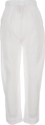 Semicouture Womens Trousers Linen White
