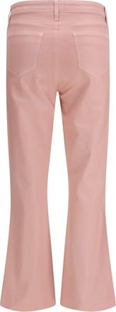 L'agence Womens Coated Denim Pants Kendra Pale Rose Cotton Jean