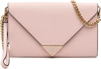 Prada Pre-owned Prada Saffiano Envelope Chain Clutch Ladies PBAIOL6RHVO3BH6M