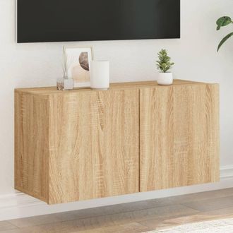 vidaXL Mueble Para Tv De Pared Roble Sonoma 80x30x41 Cm Vidaxl