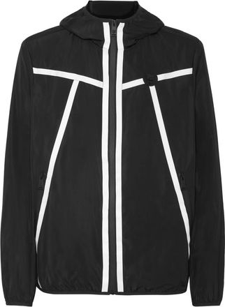 Plein Sport Reflex Nylon Windbreaker - Heren - Outdoorjassen - Zwart - M - Nylon - Fitness