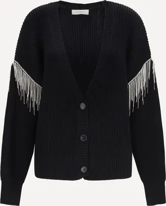 Sportmax Pagine virgin wool Cardigan with sparkling details Female XS