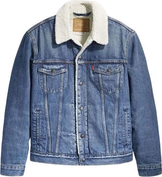Levi's Heren Sherpa Truckerjack Type III (Blauw)