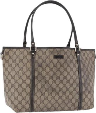 Gucci Pre-owned Vintage Tote Bag - Dames - Vintage Shopper - Bruin - ONE Size - Leer - Vintage