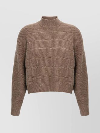 Brunello Cucinelli cashmere wool cropped sweater