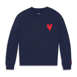 primary Womens Fit Heart Sweatshirt in Navy Lollipop at Nordstrom, Size X-Large