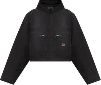 Balenciaga Capuchonjack - Dames - Zomerjassen - Zwart - XS - Katoen - Jassen