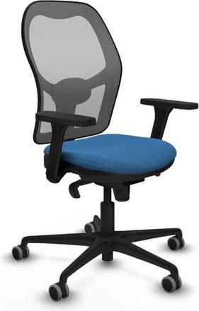 Piqueras y Crespo Piqueras Y Crespo - Jorquera Sincro Malla Gris Similpiel Azul Claro Brazos 3d Base Nailon Ruedas 65mm Engomada