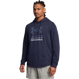 Under Armour Heren Rival Terry Grafische Hoodie (Blauw)