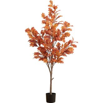 Nearly Natural 5FT Autumn Oak Artificial Tree in Orange at Nordstrom Rack
