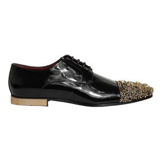 Dolce & Gabbana Derby Geklede Schoenen - Heren - Nette schoenen - Zwart - 44 EU - Leer - Schoenen