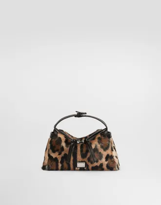 Dolce & Gabbana Leopard-print Vittoria Handbag - Woman Shoulder And Crossbody Bags Animal Print Onesize
