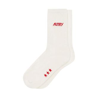 Autry Calze con logo jacquard - - Underwear - Uomo - Bianco - M