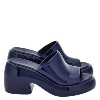 Ferragamo Deva Chunky Rubber Slides, Size 7
