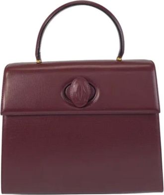 Cartier Pre-owned Handbags, female, Red, Size: ONE SIZE Pre-owned Leather handbags