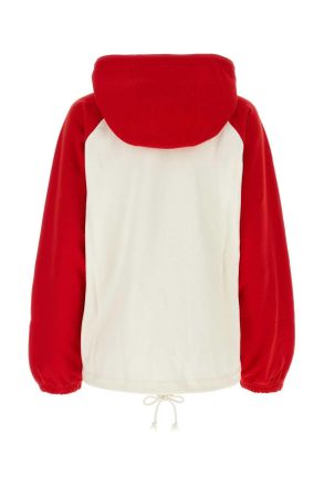 Gucci Womens Two-Tone Cotton Oversize Sweatshirt Sunlightlivermix Exterior: Felpe